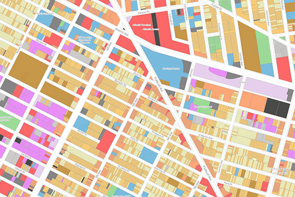 City zoning map
