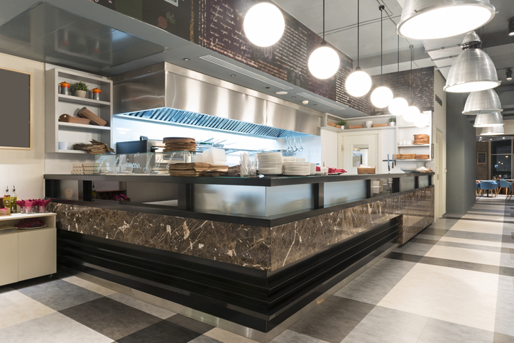 Interior of a fast casual restaurant