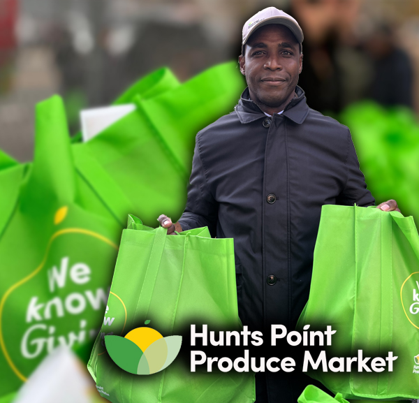 DHC's Client Hunts Point Produce Market Food Giveaway