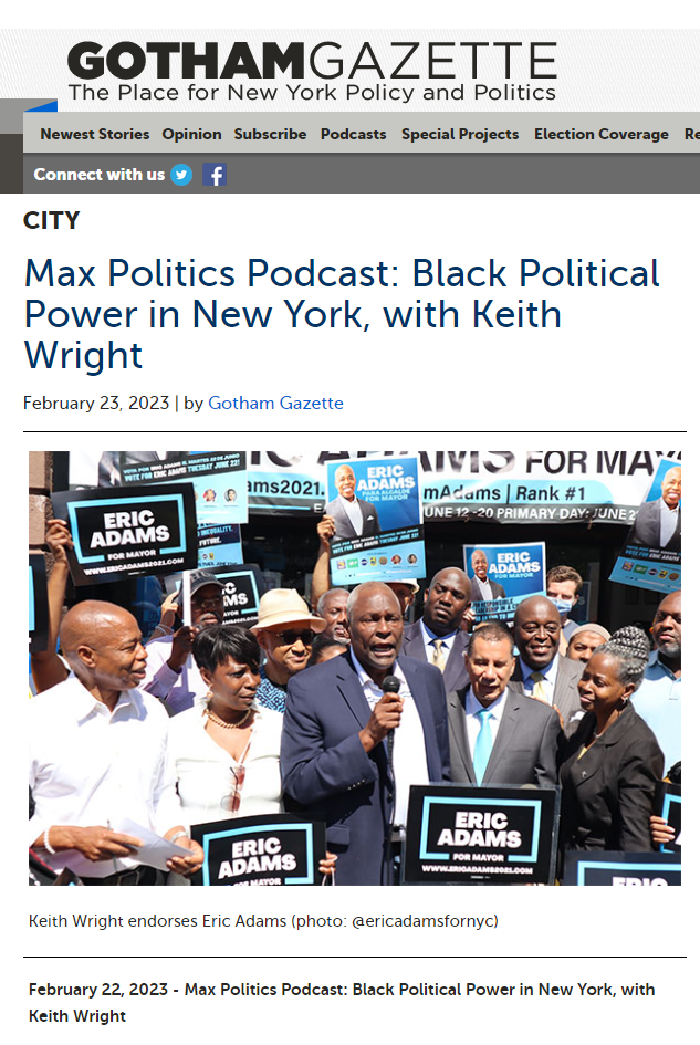 Keith Wright Black Political Power Max Politics