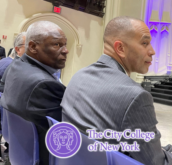 Wright Introduces Democratic Leader Jeffries at CCNY